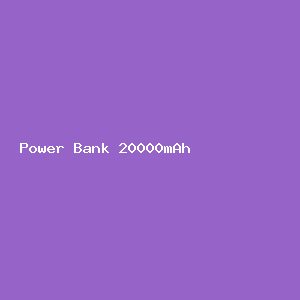Power Bank 20000mAh